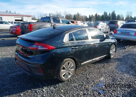 2018 Hyundai Ioniq Hybrid Limited from USA, damaged, VIN KMHC05LC8JU071808